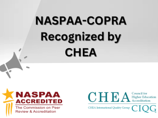 NASPAA-COPRA Recognized by CHEA